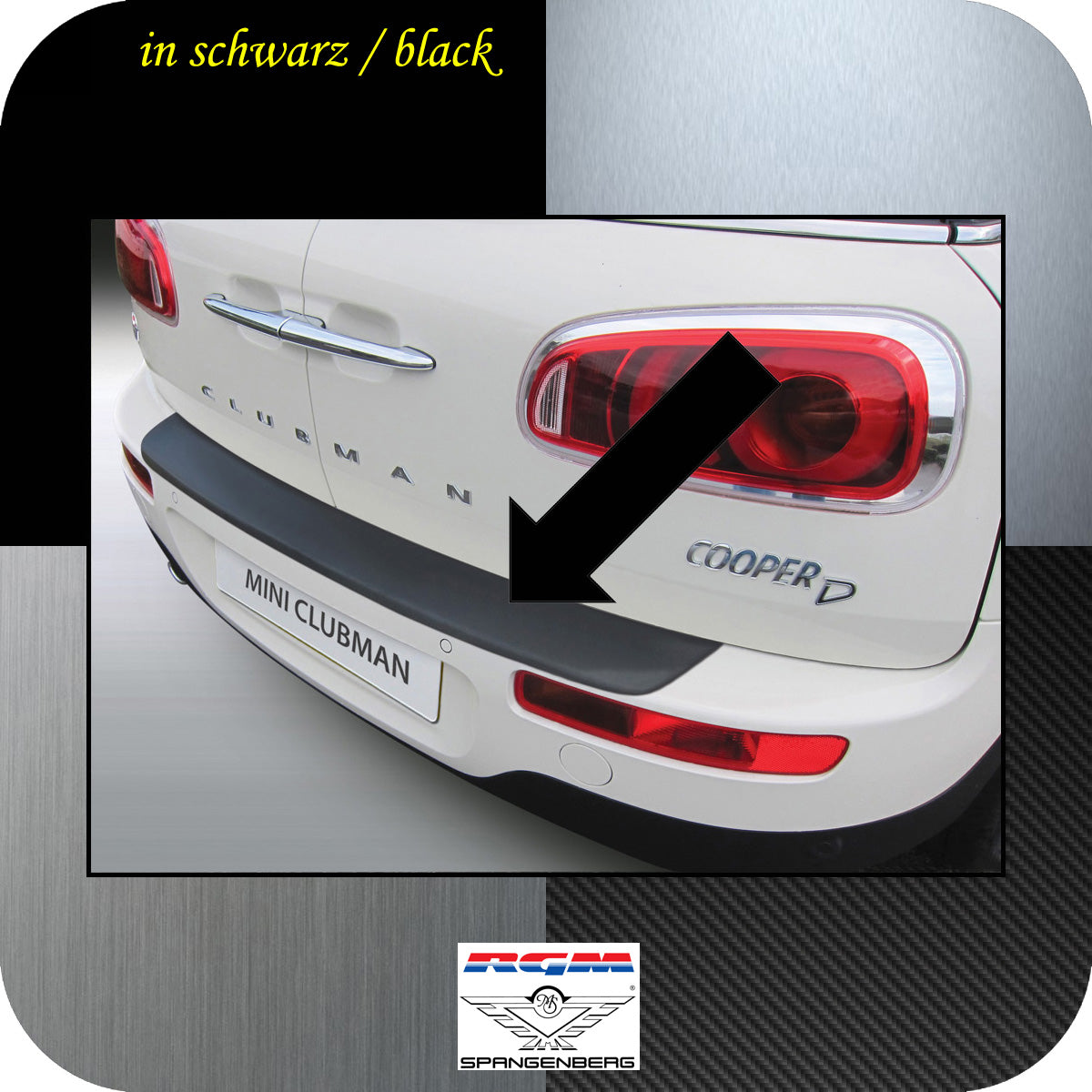 Ladekantenschutz schwarz Mini BMW Clubman II F54 Kombi ab 2015- 3500878