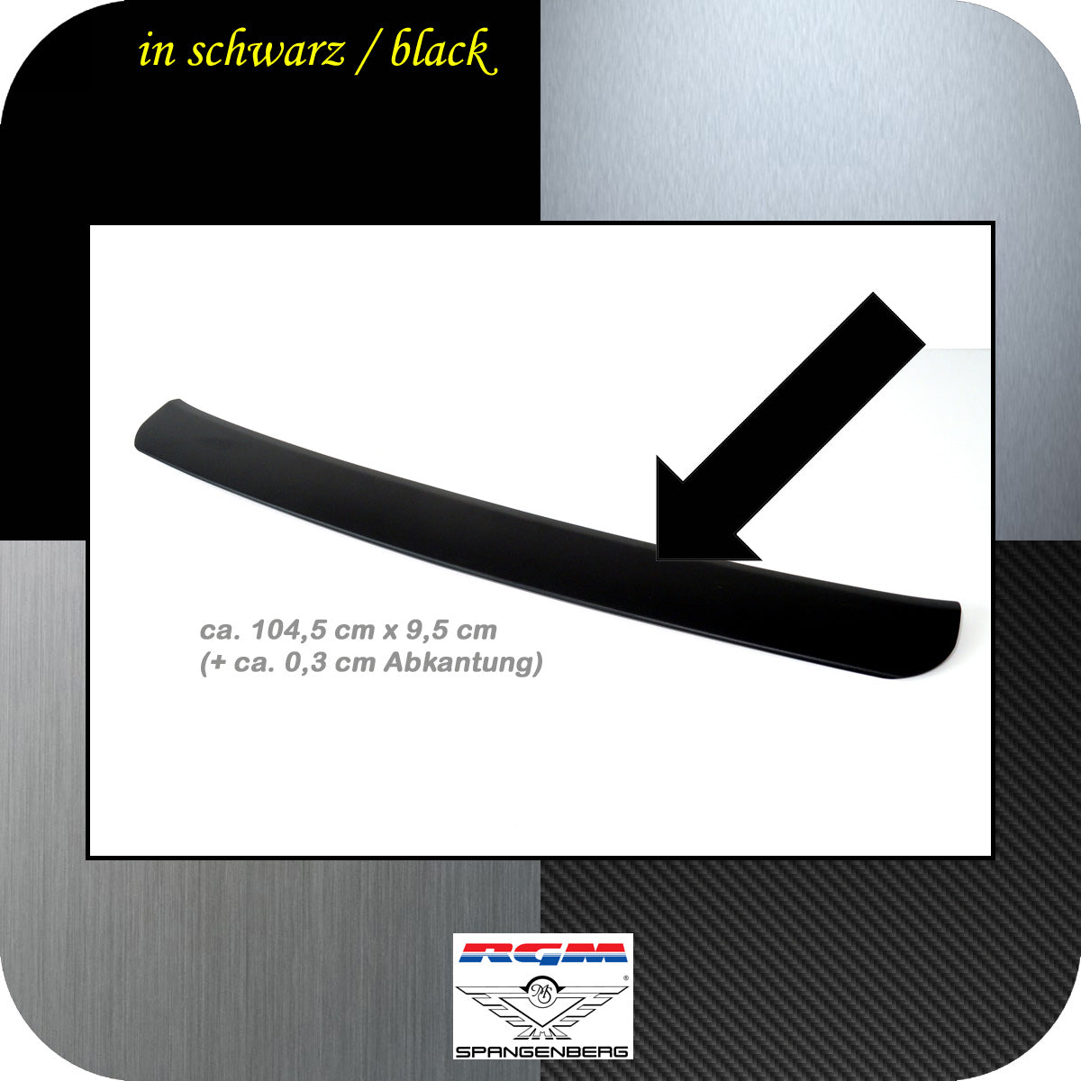 Ladekantenschutz schwarz für Audi A6 Limousine Typ C8 ab Baujahr 03.18- 3500896 b