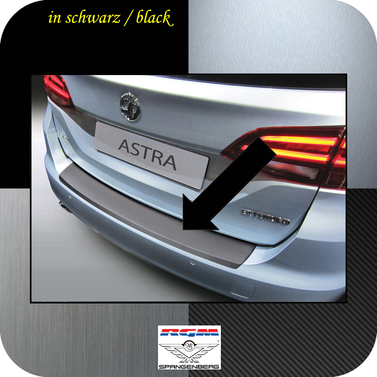 Ladekantenschutz schwarz Opel Astra K Sports Tourer Kombi ab 2015- 3500904