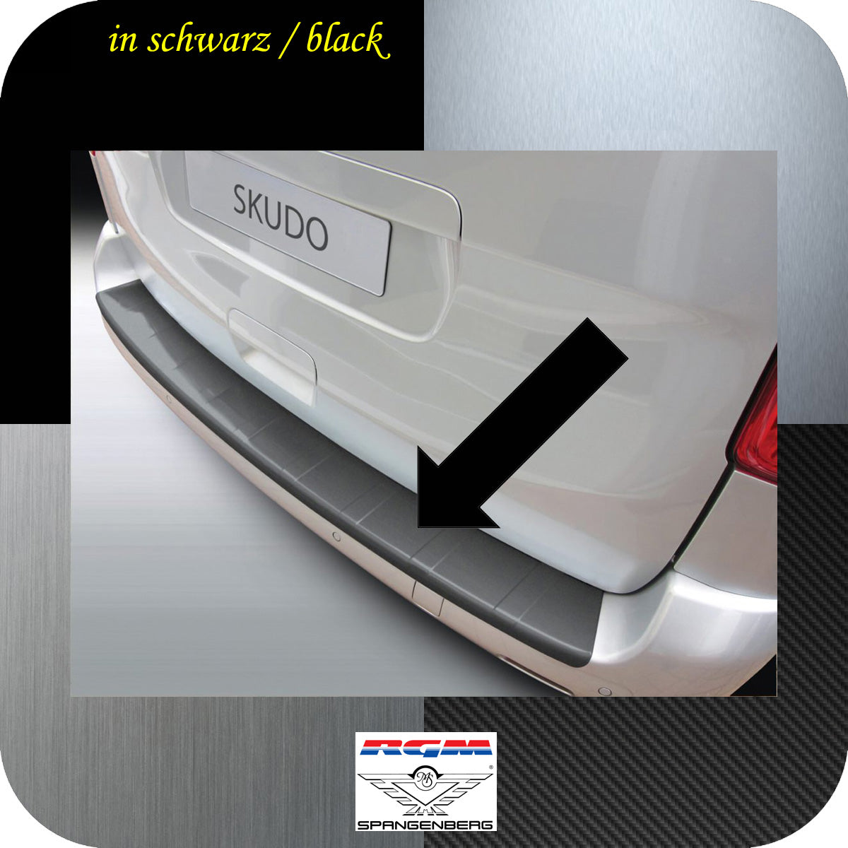 Ladekantenschutz schwarz Fiat Scudo Skudo ab Baujahr 2016- 3500906a