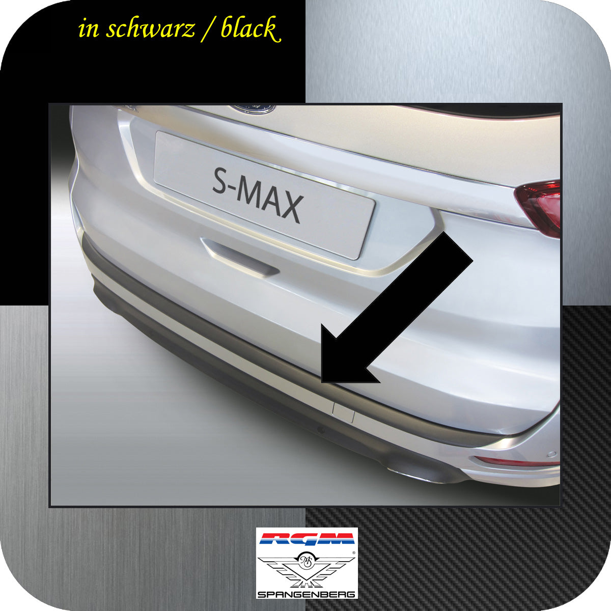 Ladekantenschutz schwarz Ford S-Max Van Kombi ab Baujahr 2015- 3500931