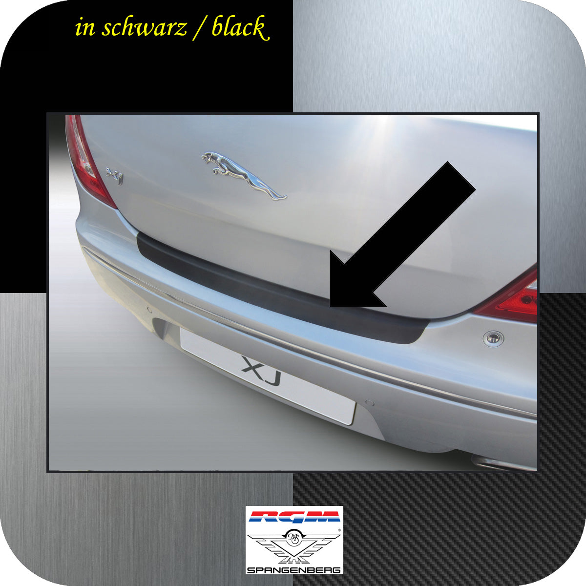 Ladekantenschutz schwarz Jaguar XJ Limousine 4-Türer ab Baujahr 2009- 3500954