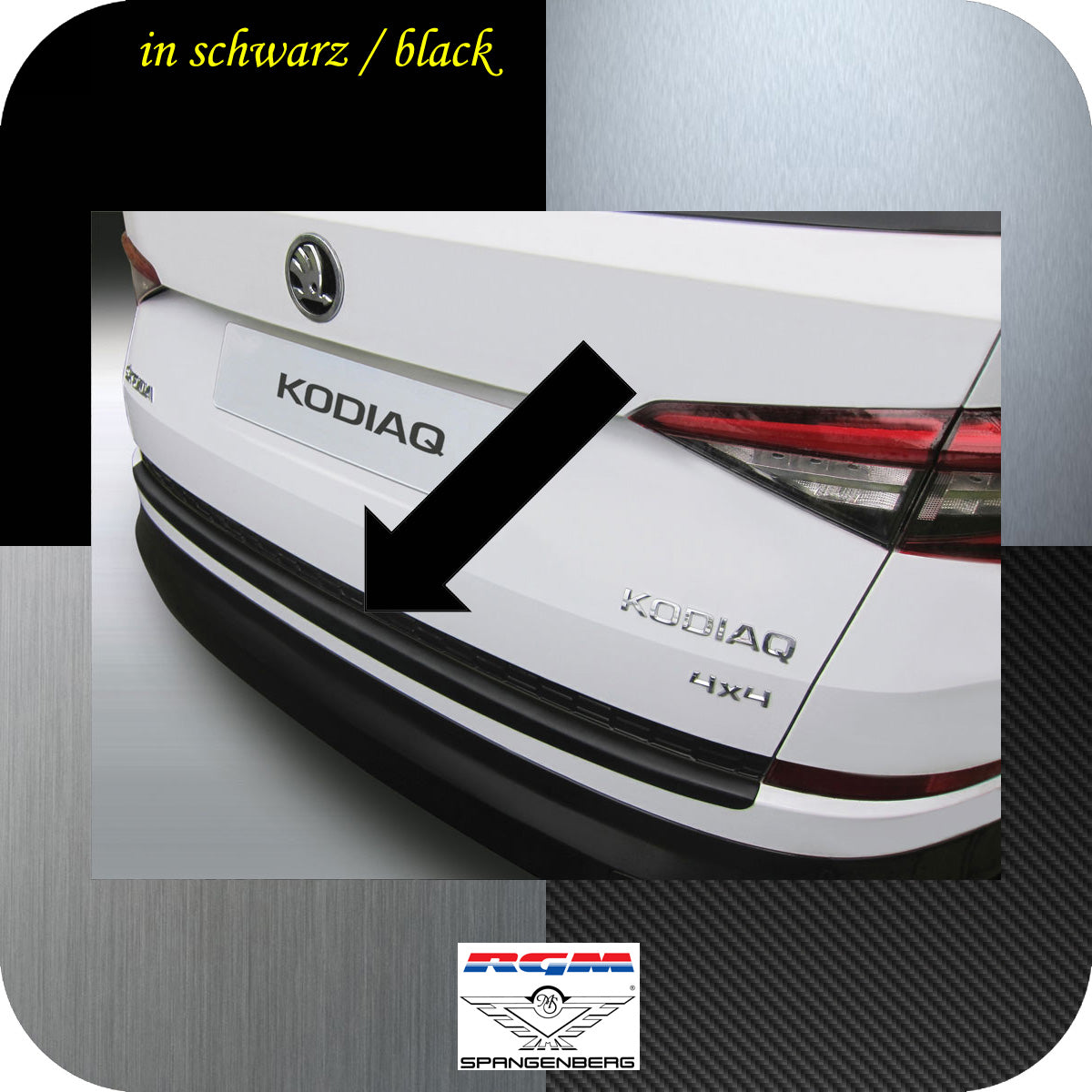 Ladekantenschutz schwarz Skoda Kodiaq SUV Kombi ab Baujahr 03.2017- 35009680