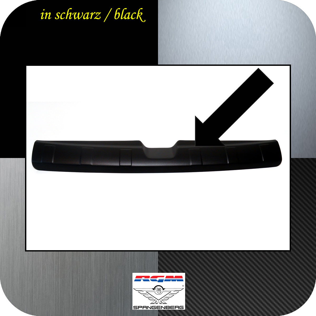 Ladekantenschutz schwarz für Suzuki Swift nur Modelle 1.4 Sport 04.2017- 3500973 d
