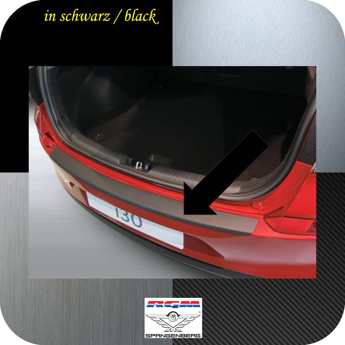 Ladekantenschutz schwarz Hyundai i30 5-Türer ab Baujahr 2017- 3500980