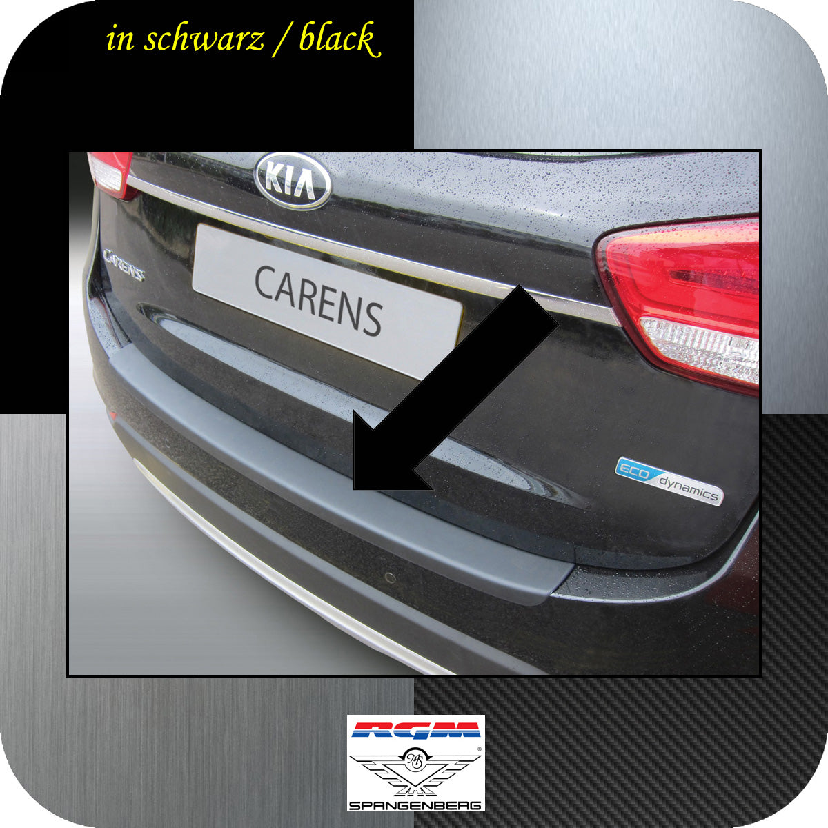 Ladekantenschutz schwarz Kia Carens IV Kombi ab 10.2016- 3500984
