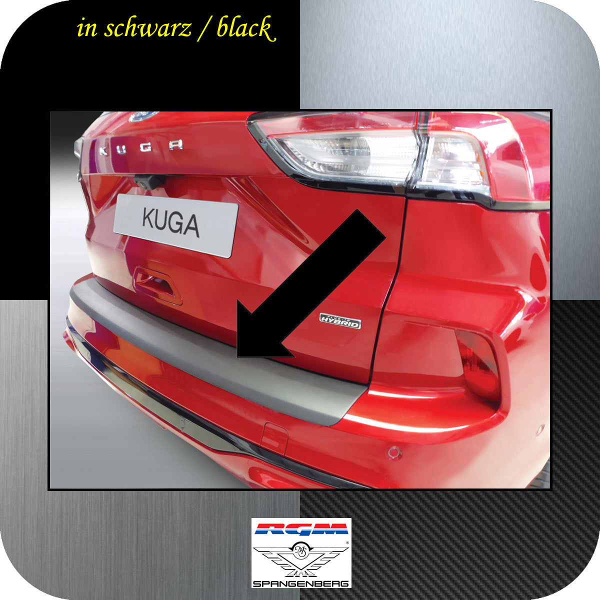 Ladekantenschutz schwarz für Ford Kuga MK3 auch ST ab Baujahr 09.2019- 3501310a