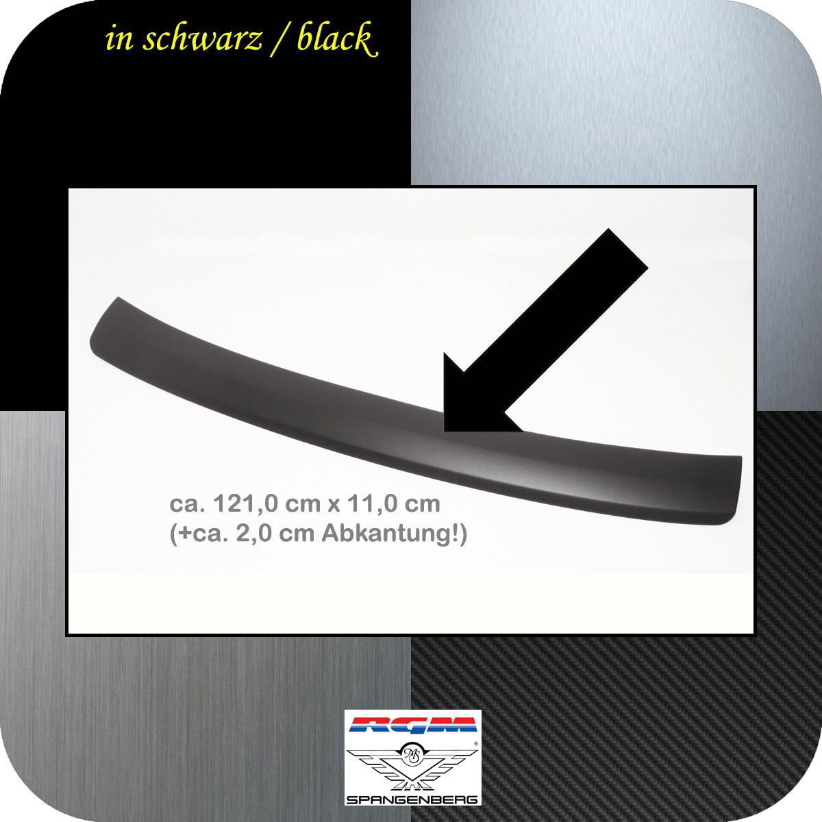 Ladekantenschutz schwarz für Ford Kuga MK3 auch ST ab Baujahr 09.2019- 3501310b