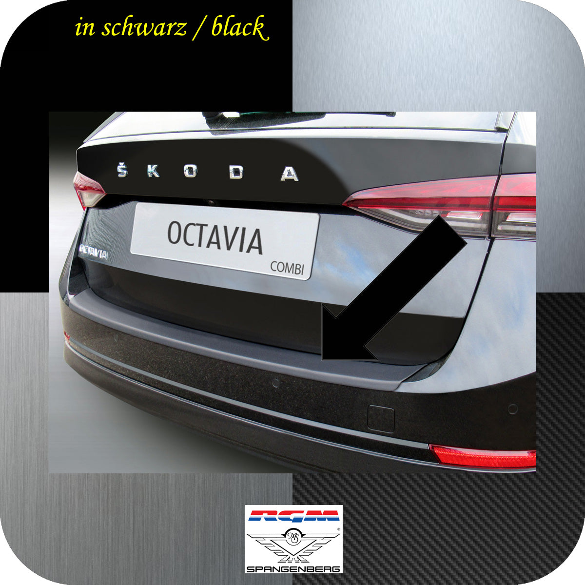 Ladekantenschutz schwarz für Skoda Octavia IV Kombi ab Baujahr 11.2019- 3501313a