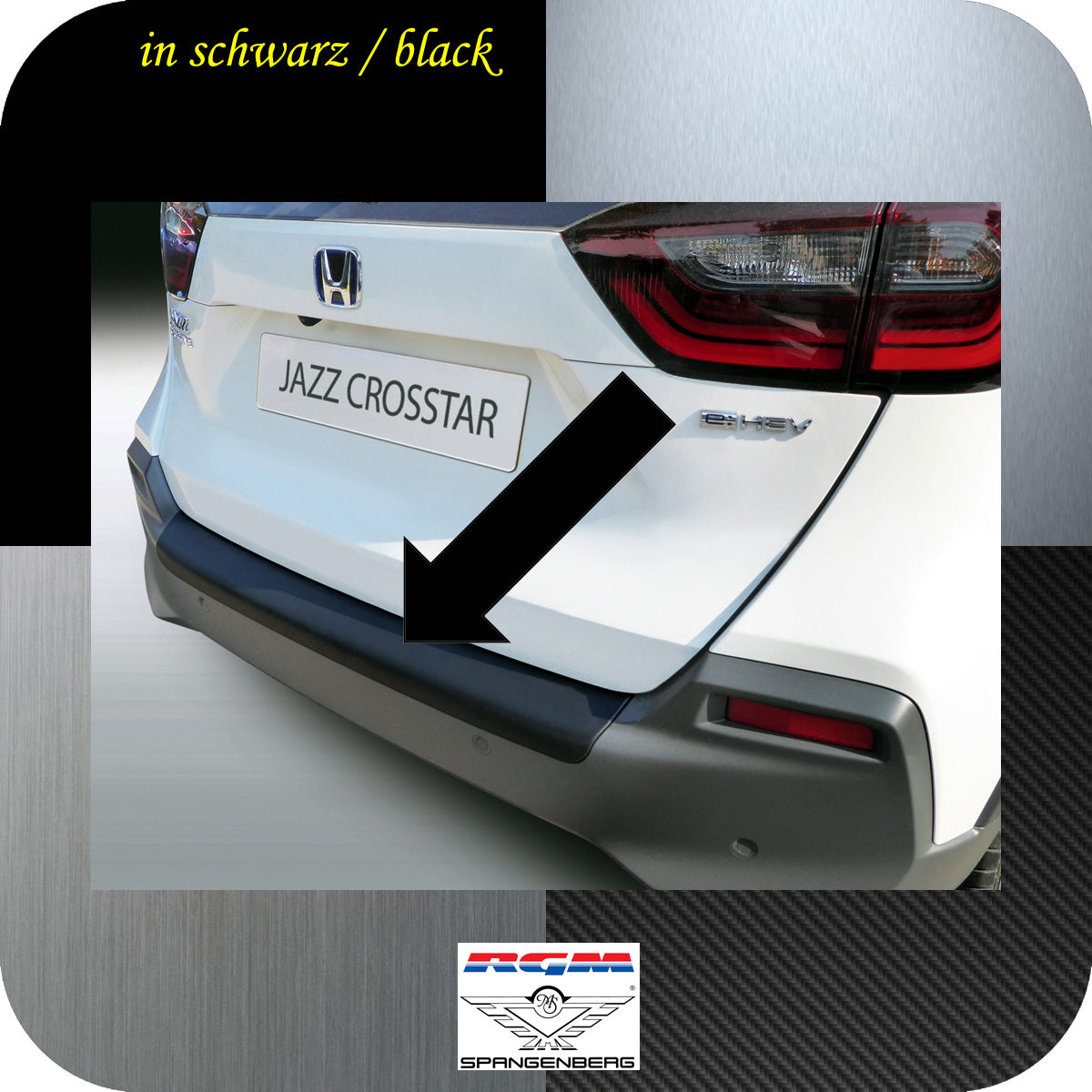 Ladekantenschutz schwarz für Honda Jazz IV nur Crosstar und Fit 04.2020- 3501319 a