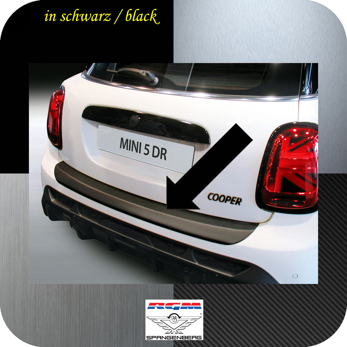 Ladekantenschutz schwarz für MINI ONE / COOPER / COOPER S IV 5-Tür 2021- 3501347 a