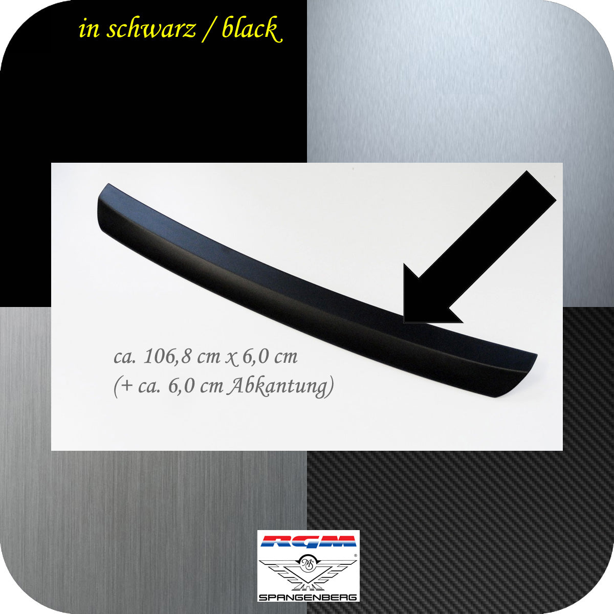 Ladekantenschutz schwarz für MINI Cooper Cabrio F57 ab facelift 03.2021- 3501348b