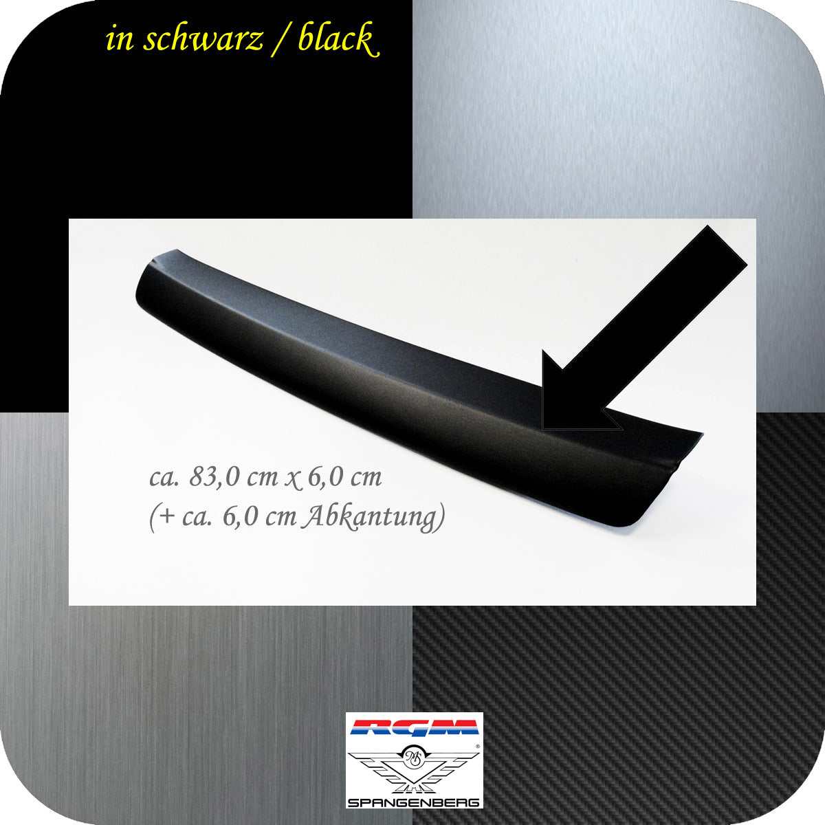Ladekantenschutz schwarz für BMW 2er Gran Coupe F44 nur M-Style ab 2020- 3501351b