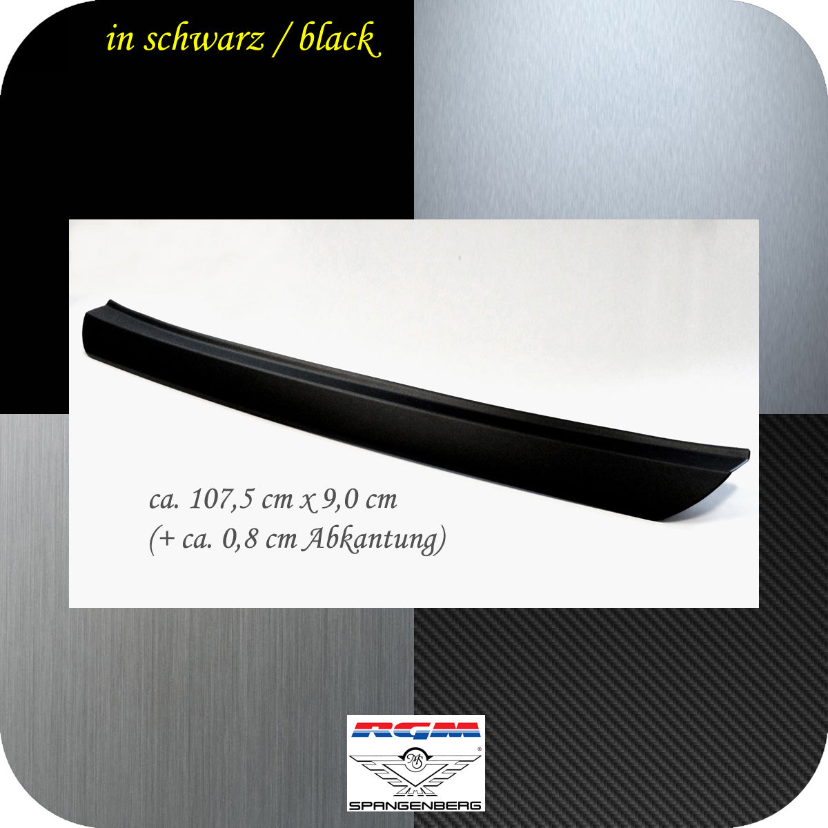 Ladekantenschutz schwarz für Nissan Qashqai 3. Gen. Typ J12 ab 02.2021- 3501362 c