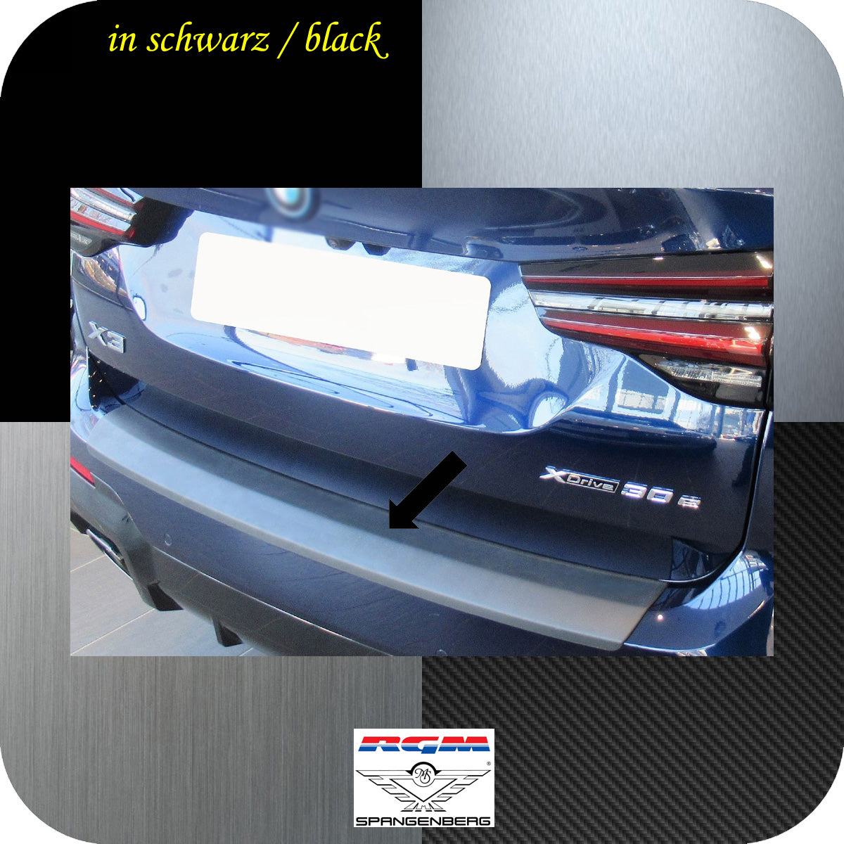Ladekantenschutz schwarz für BMW X3 M-Style Typ G08 facelift ab 09.2021- 3501366 a