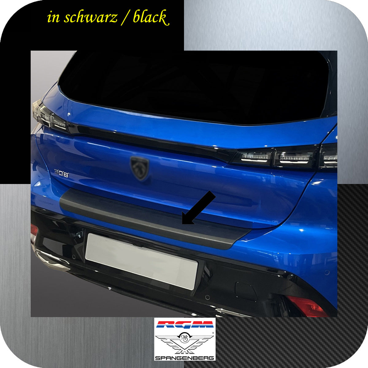Ladekantenschutz schwarz für Peugeot 308 III Fließheck 5-Türer ab 09.21- 3501377 a