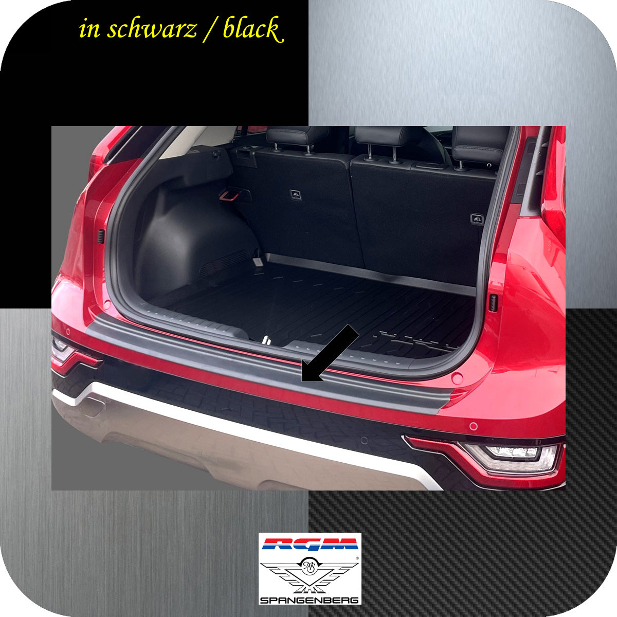 Ladekantenschutz schwarz für Kia Niro II Kombi Typ SG2 ab Bj. 06.2022- 3501379 a