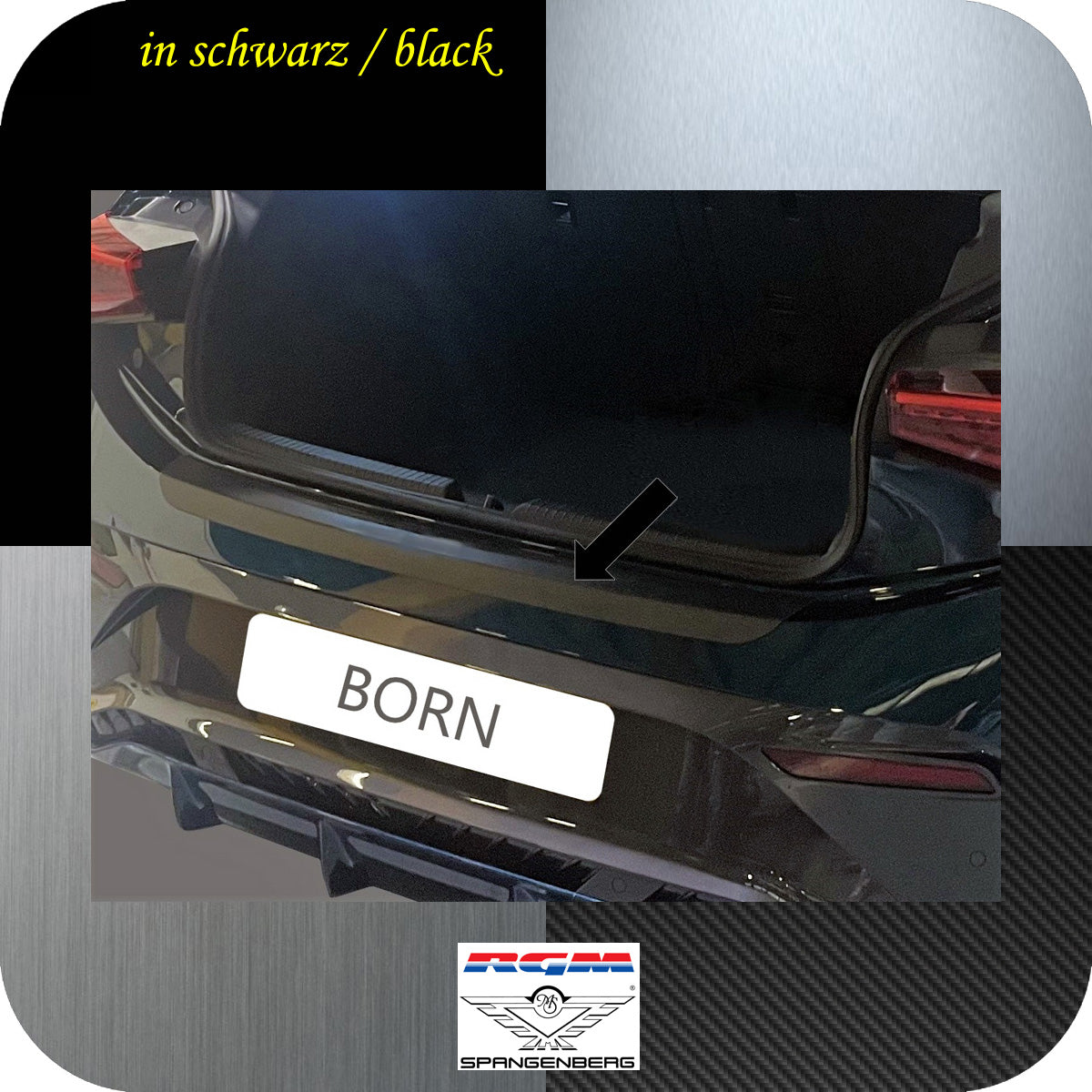 Ladekantenschutz schwarz für Cupra Born ab Baujahr 09.02021- 3501383 b