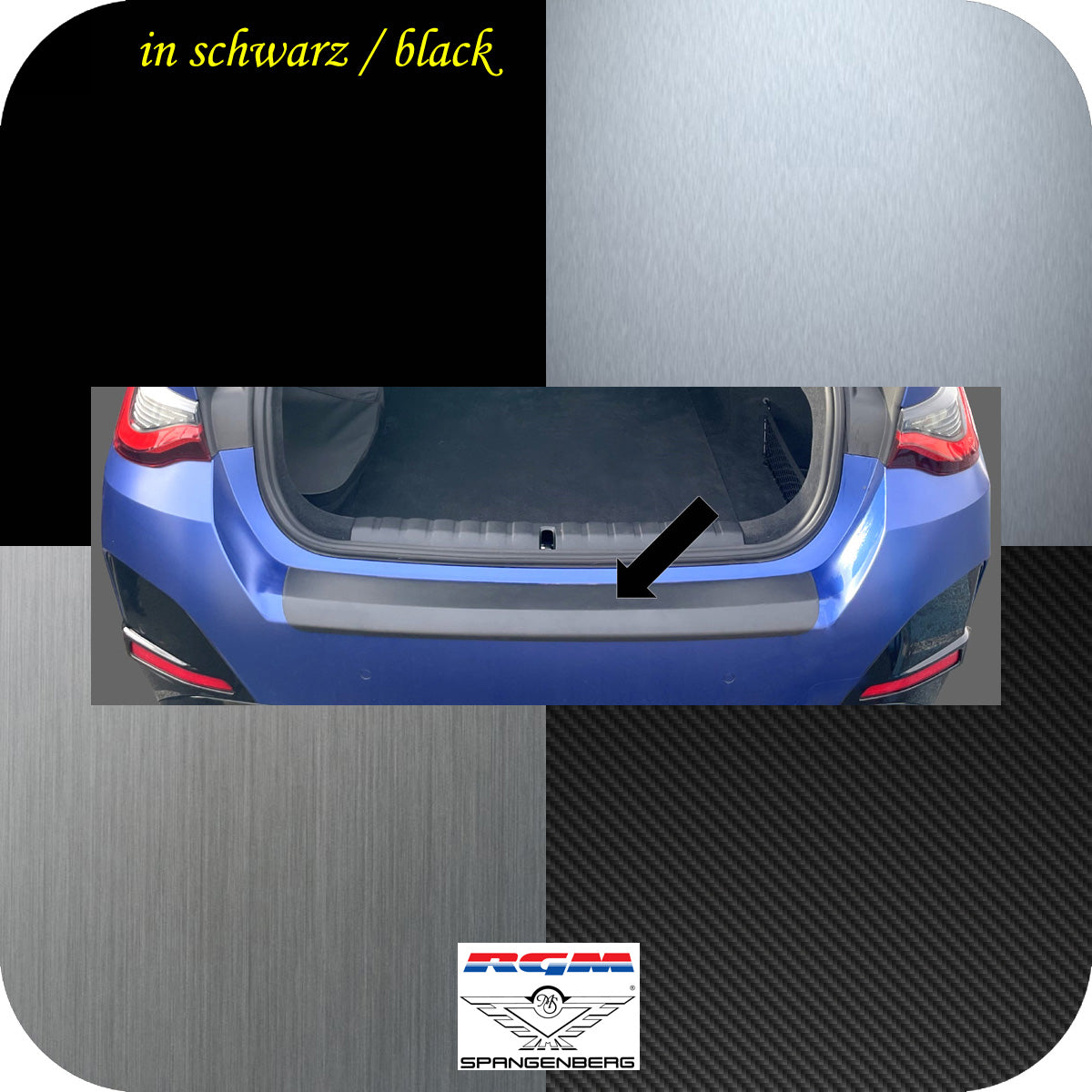 Ladekantenschutz schwarz für BMW i4 M-Style Gran Coupé G26 ab 10.2021- 3501387 c