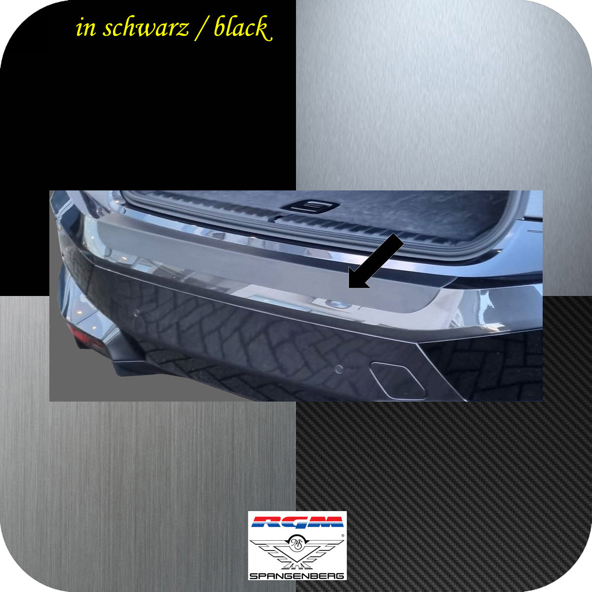 Ladekantenschutz schwarz für BMW iX M-Style SUV Typ i20 ab Bj. 07.2021- 3501388 b
