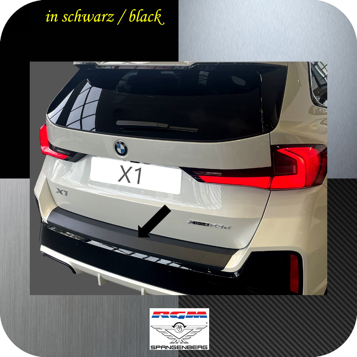 Ladekantenschutz schwarz für BMW X1 M-Style Typ U11 SUV ab Bj. 10.2022- 3501393 a