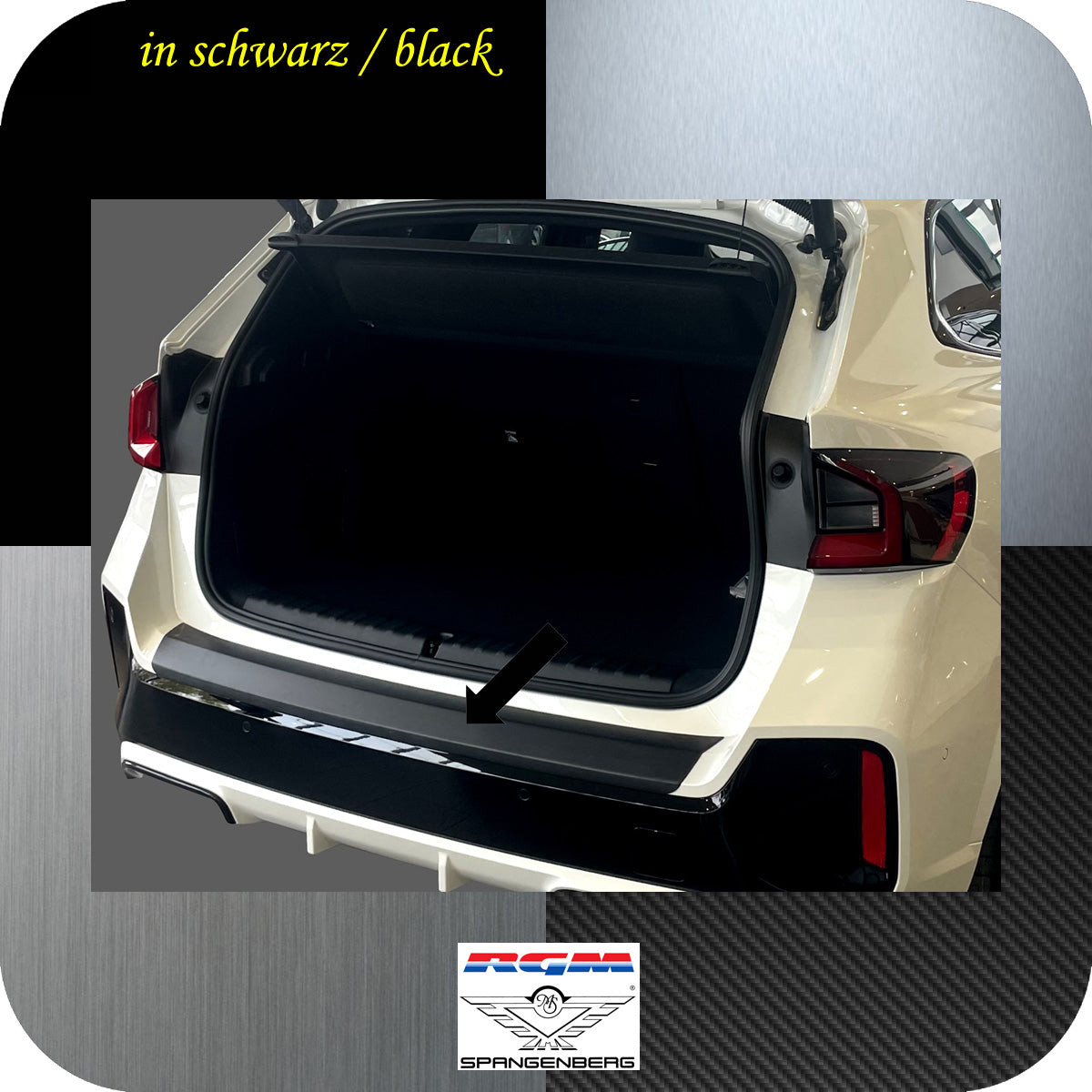 Ladekantenschutz schwarz für BMW X1 M-Style Typ U11 SUV ab Bj. 10.2022- 3501393 b