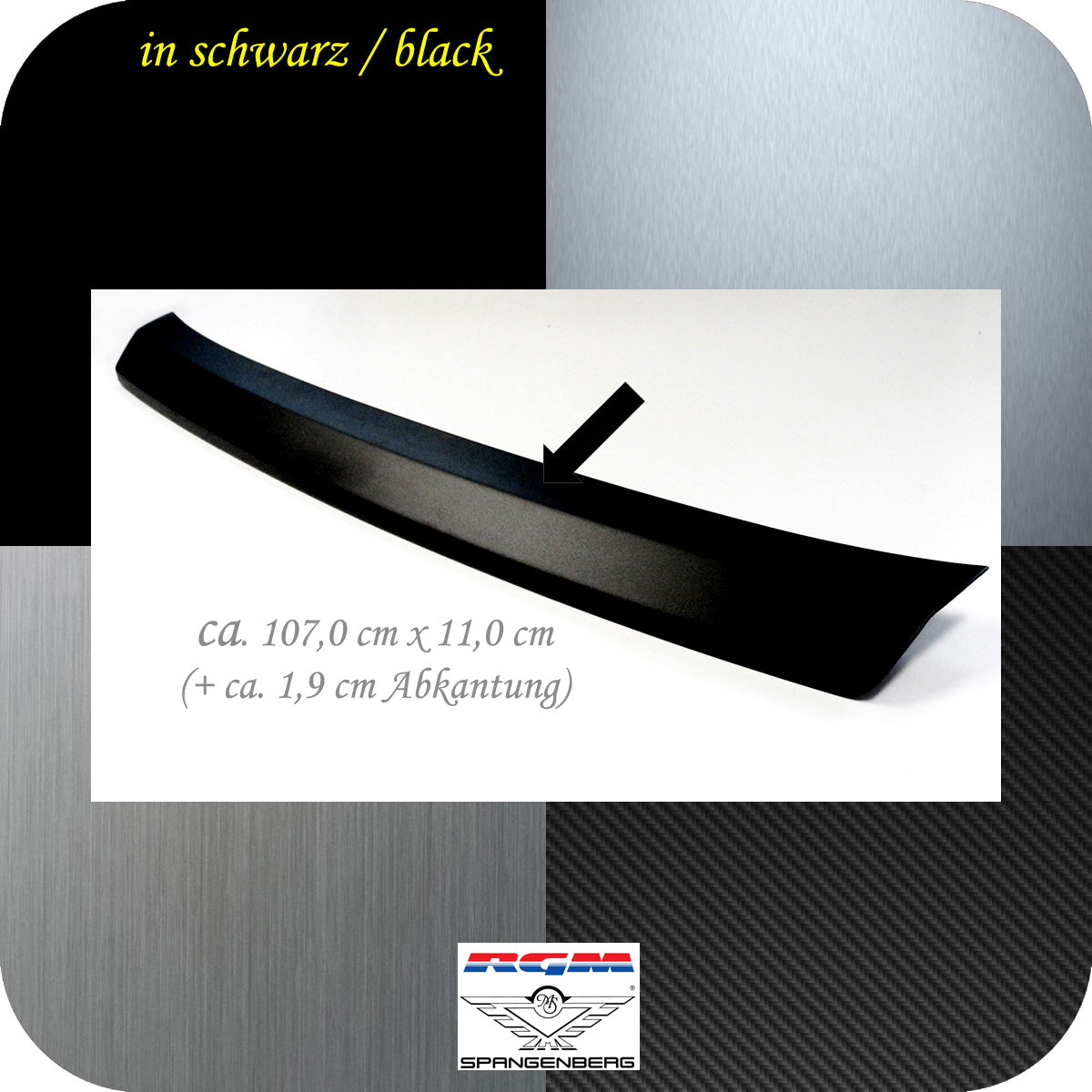 Ladekantenschutz schwarz für BMW X1 M-Style Typ U11 SUV ab Bj. 10.2022- 3501393 d