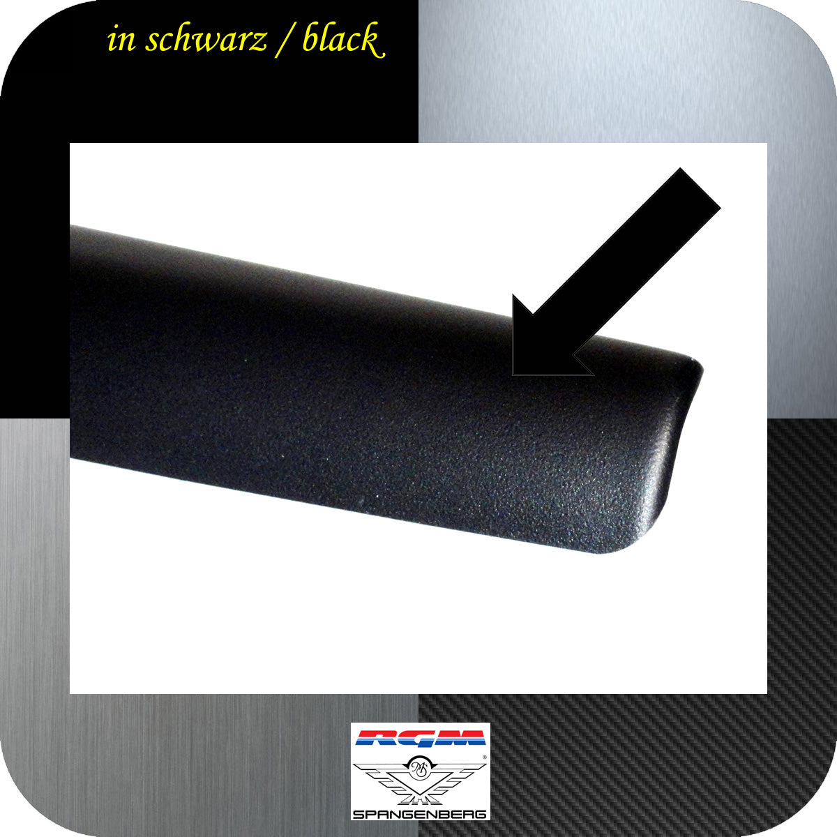 Heckklappen Schutzleiste ABS schwarz für Mitsubishi L200 5.Gen. 09.2015- 3510112 e